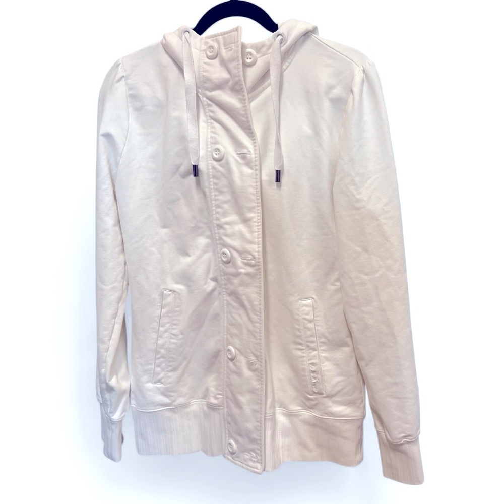 THE NORTH FACE Zip and Button Up Y2K Hoodie jacket, cotton blend size large